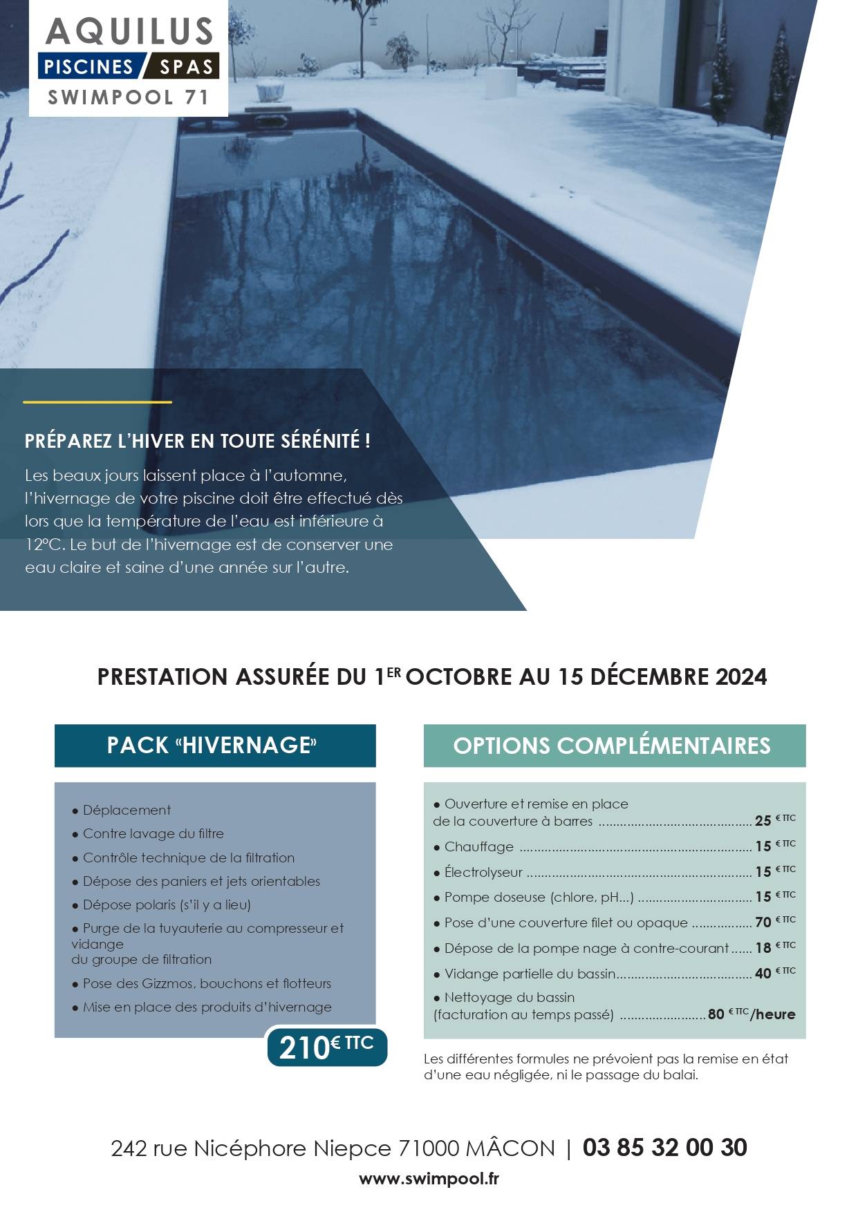 Portes Ouvertes chez Aquilus piscine et spas le samedi 12 octobre de 9h00 à 17h30 !